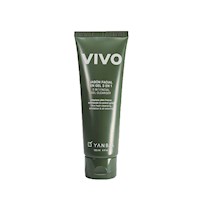 VIVO Jabón Facial en Gel 3 en 1 para Hombre