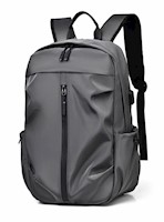 Mochila Sports Ejecutiva Impermeable USB Lapto - Gris