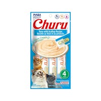 Churu Snack Húmedo de Atún con Ostiones para Gatos x4 und