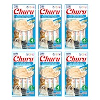 Churu Snack Húmedo de Atún con Ostiones para Gatos Pack x6