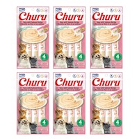 Churu Snack Húmedo de Atún con Salmón para Gatos Pack x6