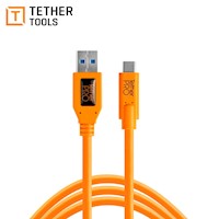 CABLE TETHER TOOLS USB 3.0 TO USB C (CUC3215-ORG)