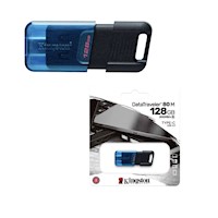 Memoria USB Kingston DataTraveler 80 M 128GB USB-C 3.2 Gen 1 Azul