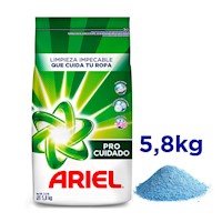 Detergente en Polvo Ariel Regular Pro Cuidado 5.8kg