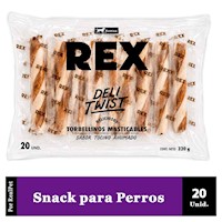 Bocaditos Rex Deli Twist Perros Tocino Ahumado x20 unidades