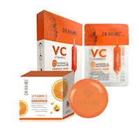 Vitamina C Dr Rashel Jabón Facial 100Gr +Mascarilla Velo Facial X5Unids