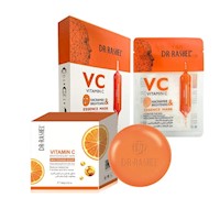 Vitamina C Dr Rashel Jabón Facial+Mascarilla Velo X5Unids