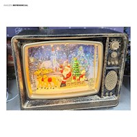 Televisor Decorativo de Navidad Papa Noel