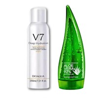 Spray Aclarante de Cuerpo V7 + Crema Corporal Aloe Vera - Bioaqua
