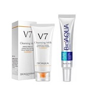 Limpiador Facial V7 + Crema Anti-Acné - Bioaqua
