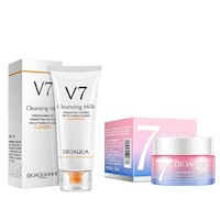 Limpiador Facial V7 + Crema Hidratante V7 - Bioaqua