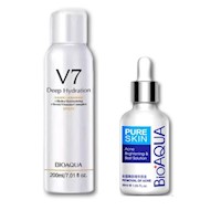 Spray Aclarante de Cuerpo V7 + Serum Anti-Acné - Bioaqua