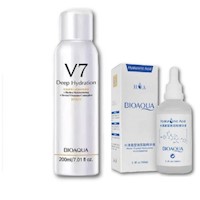 Spray Aclarante de Cuerpo V7 + Serum Acido Hialuronico 100 ml - Bioaqua