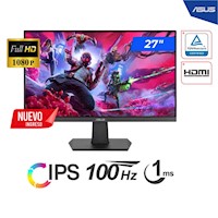 MONITOR ASUS 27" PANEL IPS VA27EHF FHD 1920x1080 Eye Care Rheinland-certified HDMI 1MS 100HZ VA27EHF