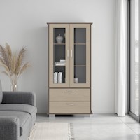 VITRINA 2 PUERTAS 2 CAJONES CLASSIC COLOR 164,8X80,0X35,3 CM | TUHOME