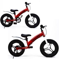 Bicicleta de Equilibrio Aro 14" 2 en 1 (3 a 7 años) Roja