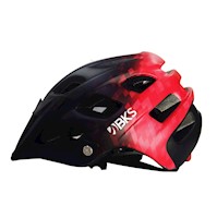 Casco De Bicicleta Para Adultos Mtb Talla M Negro-Rojo