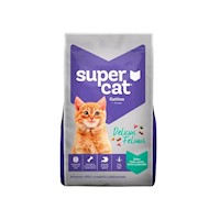 Comida Gatito Supercat Delic Felin Pollo Carne Leche Pes 3kg