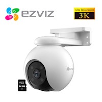 Cámara Seguridad Wifi H8 PRO 3K Ezviz 360° Smart + Micro SD 64GB