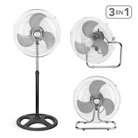 Ventilador 3 en 1 de Pie Pared Mesa 19.5" FS4