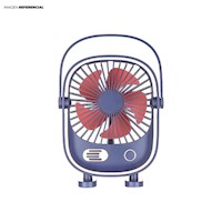 Ventilador con Rotación de 270 grados (Azul)