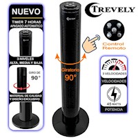 Ventilador De Torre TREVELY  VT-145 3V 45W Con Control