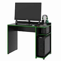 Escritorio Gamer Rio Negro-Verde 103cm