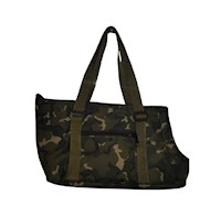 Cartera transportador de mascotas perros y gatos camuflado talla S