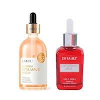 Serum Vitamina C - Laikou + Serum Alpha Hydroxy Acid AHA-BHA - Dr Rashel