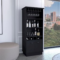 Mueble Bar Vinero Negro 75cm