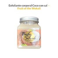 Exfoliante corporal Coco con sal 500ml - Fruit of the Wokali
