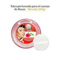 Talco perfumado para el cuerpo de Rosas 142g- Nevada