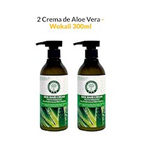 2 Crema de Aloe Vera 300ml - Wokali