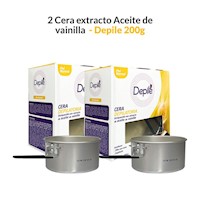 2 Cera extracto Aceite de vainilla 200g - Depile.