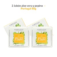 2 Jabón aloe vera y pepino 80g - Portugal