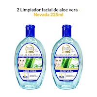 2 Limpiador facial de aleo vera 225ml - Nevada