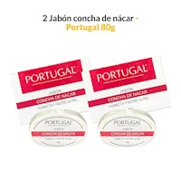 2 Jabón concha de nácar 80g - Portugal