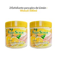 2 Exfoliante de pies Limón 500ml - Fruit of the Wokali
