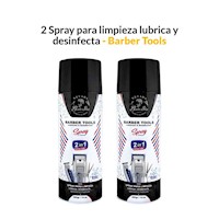 2 Spray para limpieza lubrica y desinfecta 285gr - Barber Tools