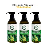 3 Crema de Aloe Vera 300ml - Wokali