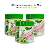 3 Exfoliante de pies Aloe Vera 500ml - Fruit of the Wokali