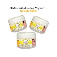 3 Mascarilla aclarador facial 100g - Nevada