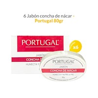 6 Jabón concha de nácar 80g - Portugal