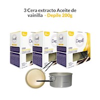 3 Cera extracto Aceite de vainilla 200g - Depile.