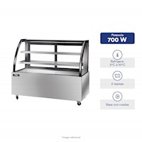 ILUMI VITRINA REFRIGERADA CURVA 2NIVELES