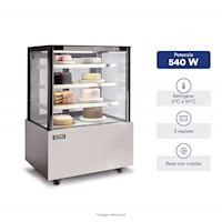 ILUMI VITRINA REFRIGERADA PLANA 3 NIVELES