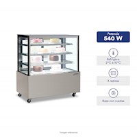 ILUMI VITRINA REFRIGERADA PLANA 3NIVELES