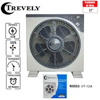 Ventilador De Mesa TREVELY VT-12A 12" Pulgadas 45W 3V