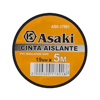 Cinta Aislante 0.13x19 mm Asaki ASK17801