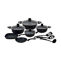 Set de Ollas Vulcano Bord Antiadherente 13 Piezas